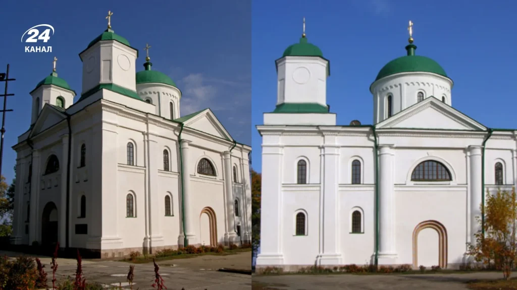 Успенський собор у Каневі / колаж 24 Каналу, фото Романа Маленкова