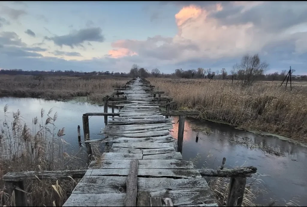 Дерев'яний міст на Полтавщині